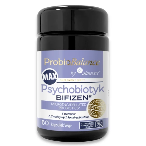 ProbioBALANCE - MAX Psychobiotyk BIFIZEN 6,5 mld - 60 kapsułek ProbioBALANCE - MAX Psychobiotyk BIFIZEN 6,5 mld - 60 kapsułek